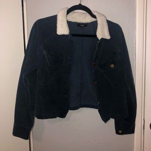 Corduroy jacket navy blue